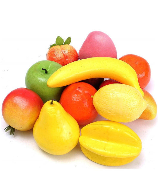 Frutta Finta 12 Pezzi Artificiale Realistica Multicolore Decorazione Casa         