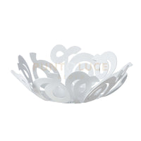 fruttiera nastri Bianco in Ferro 29x9cmh