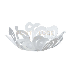 fruttiera nastri Bianco in Ferro 29x9cmh