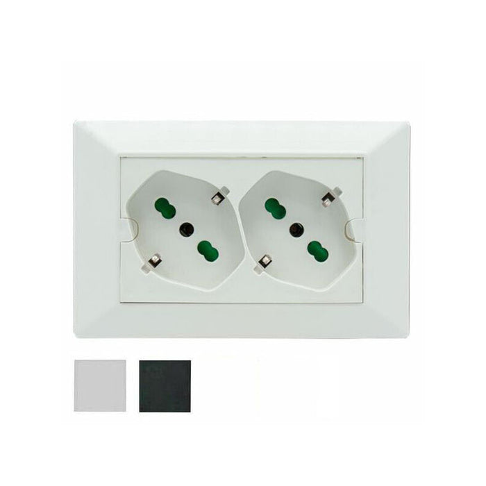 Frutto Doppia Presa Sk 10/16a Ip55 Opera 421021 Fme