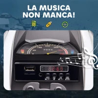 Quad Elettrico per Bambini 3-5 Anni a 12V con Fari e Pedale, Presa USB per Musica, Bianco