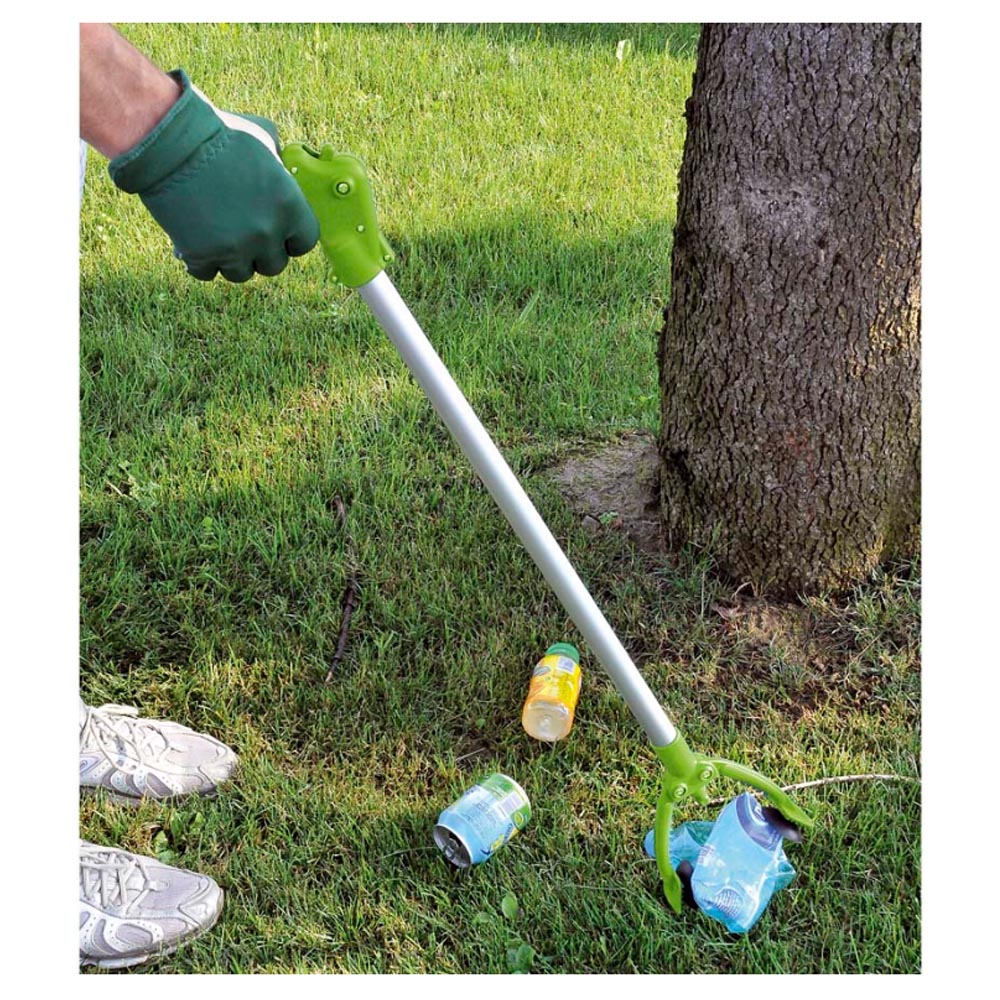 Multipack da 6 pz pinza raccoglitutto rifiuti oggetti siringhe pulizia strada con ventose lunghezza totale cm 87