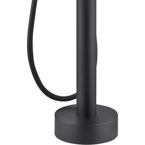 Ogomondo miscelatore a pavimento per vasca freestanding black mumbai in ottone *** finitura- nero opaco, confezione 1