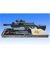 Fucile Pistola Giocattolo A Pallini Con Luce Torcia Puntatore Mitra Commando         