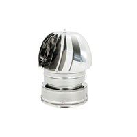 Fumaiolo da 100-150mm radiante tipo eolico inox aisi 304 base tonda doppia parete