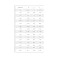 Fumaiolo da 120mm tipo radiante eolico di rame base tonda innesto m maschio