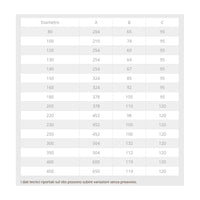 Fumaiolo da 160mm tipo cinese di rame base tonda innesto m maschio