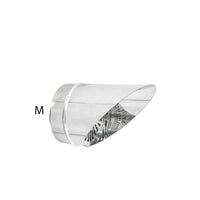 Fumaiolo da 220mm tipo a becco inox aisi 304 base tonda innesto m maschio