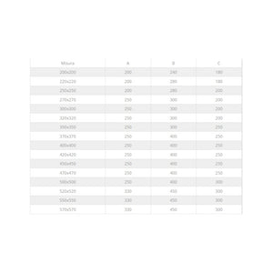 Fumaiolo da 22x32cm tipo botte 4 venti inox aisi 304 base rettangolare