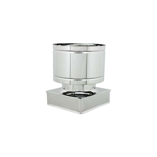 Fumaiolo da 22x32cm tipo botte 4 venti inox aisi 304 base rettangolare