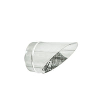 Fumaiolo da 230mm tipo a becco inox aisi 304 base tonda innesto m maschio