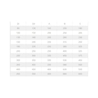 Fumaiolo da 80-130mm terminale tipo botte 4 venti inox aisi 304 base tonda doppia parete