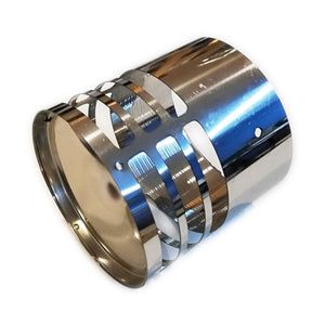 Fumaiolo eco gas inox innesto m maschio, diametro 80mm