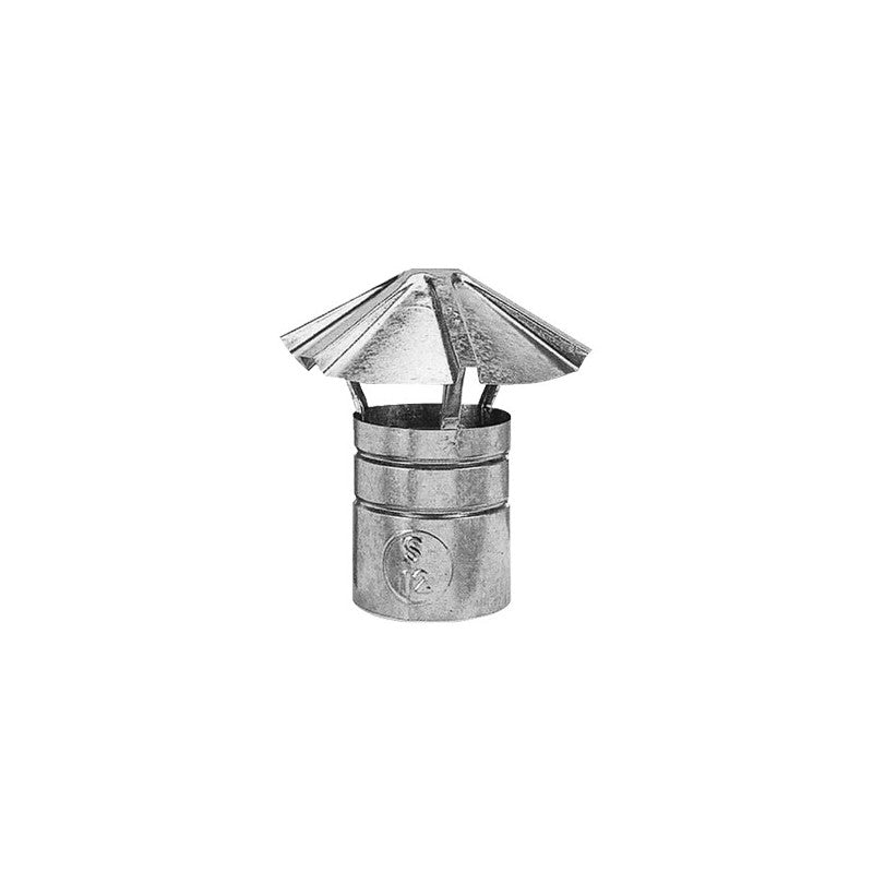Fumaiolo fisso cappello cinese zincato diametro 12 cm – protezione fumi