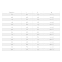 Fumaiolo gallo da 100mm in acciaio inox base tonda innesto m maschio