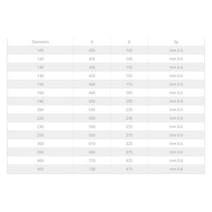 Fumaiolo gallo da 220mm in acciaio inox base tonda innesto m maschio