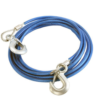 Fune Cavo Corda Acciaio Traino Con Ganci Per Auto Furgone Emergenza 5000kg 3,5mt         