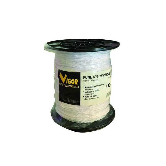 Fune per Riloga Nylon Vigor Bianca 500 M 3 Mm