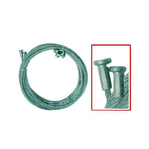 Funi per Basculanti Zincate Gancio a Tipo Morsetto 2,5 M