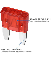 Fusibili Assortiti 100 Pz Lamellari Per Auto E Moto Barca Kit Mini Fusibbili         