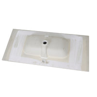 Lavabo ad incasso in ceramica bianco lucido per mobili bagno *** misure 91x46 cm, confezione 1