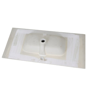 Lavabo ad incasso in ceramica bianco lucido per mobili bagno *** misure 91x46 cm, confezione 1