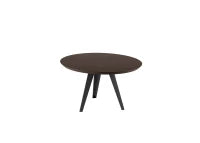 E-STYLO Tavolo rotondo fisso con gambe in metallo e top in impiallacciato Termocotto, perfetto per arredare cucine e sale da pranzo moderne con stile ed eleganza, Diam 130cm H. 76cm