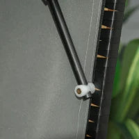 Sedia da Spiaggia per 2 persone, con Cuscini, Resistente alle Intemperie, Grigio Chiaro