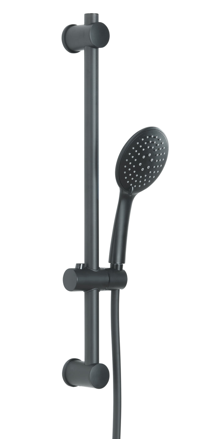 Saliscendi con doccetta 3 getti nero opaco serie TECH 13 Gedy