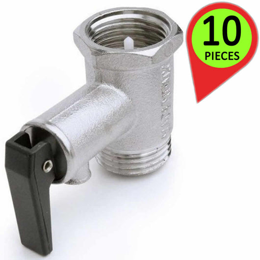 Valvole sicurezza scaldabagno mf 3/4 pollice riduttore di pressione pezzi 10