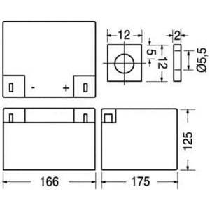 Batteria al piombo matsuyama 12v 26ah hz177 per prestazioni elevate