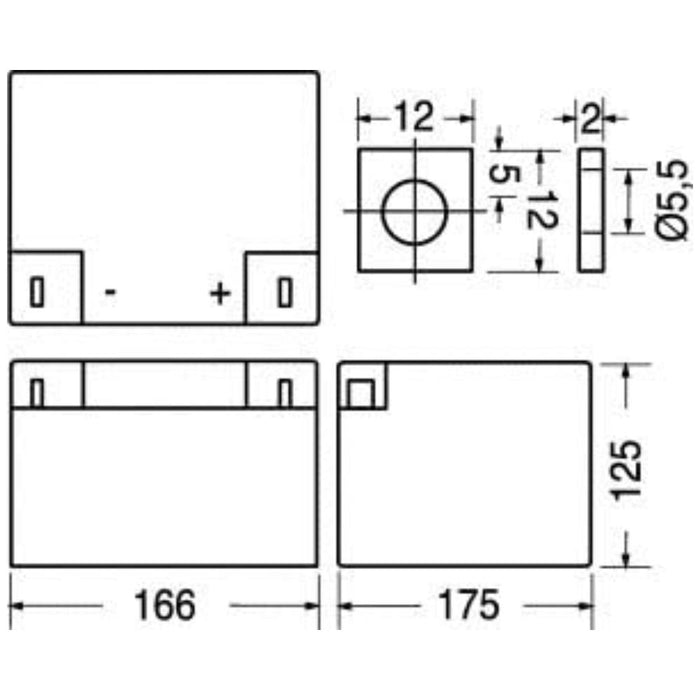 Batteria al piombo matsuyama 12v 26ah hz177 per prestazioni elevate