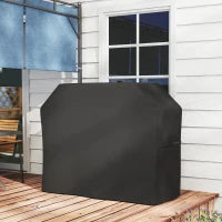 Copertura per Barbecue, resistente alle intemperie, 147 x 61 x 120 cm, Nero