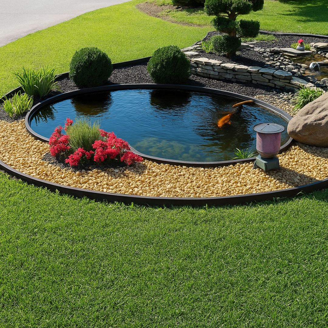 Laghetto in vetroresina modello maldive interrare dimensioni cm 350x225x60 litri 2400