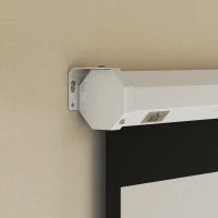 Telo per Proiettore 85" Rapporto 1:1, Fissaggio a Muro e Soffitto per Casa e Ufficio, Bianco