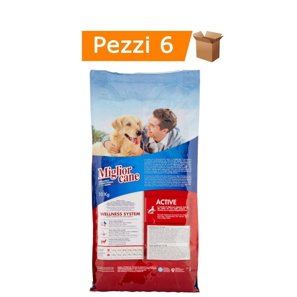 Multipack da 6 morando miglior cane crocchette con manzo da 10 kg ciascuno