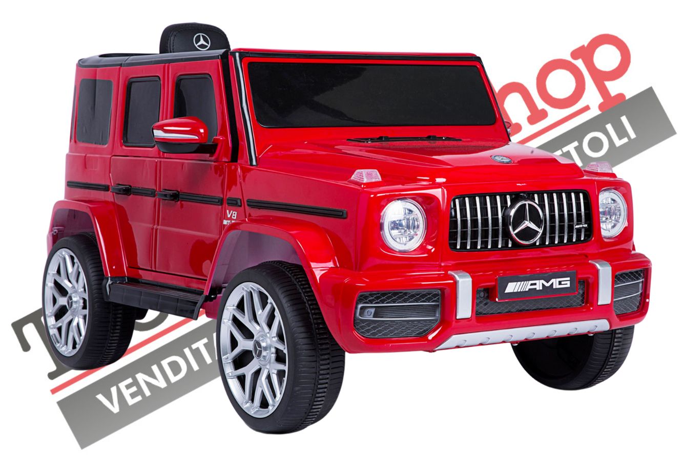 Auto Elettrica per Bambini MERCEDES G63 Sport AMG 12V -Rosso