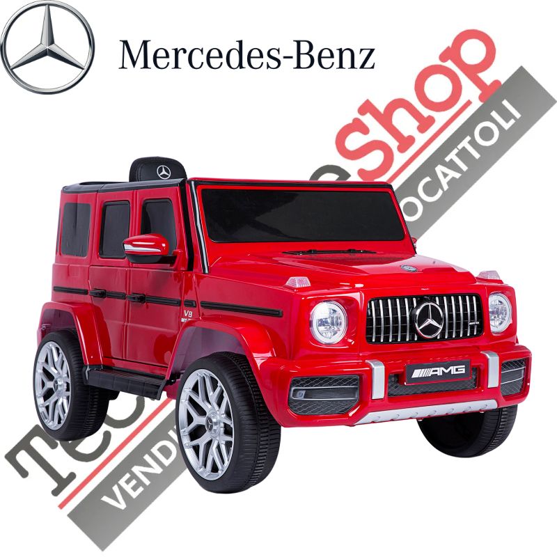Auto Elettrica per Bambini MERCEDES G63 Sport AMG 12V -Rosso