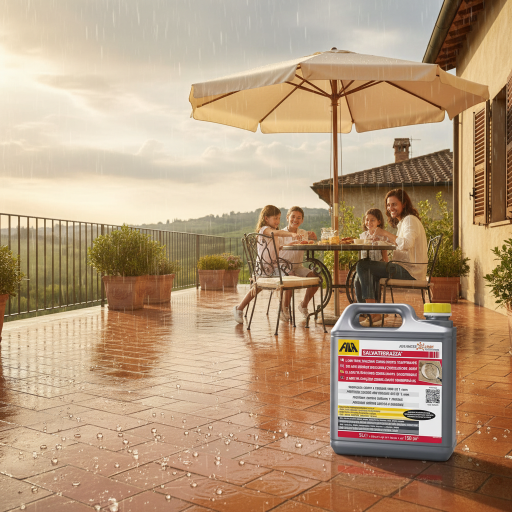 Salvaterrazza protettivo anti infiltrazione idrorepellente consolidante *** formato 5 lt, confezione 1
