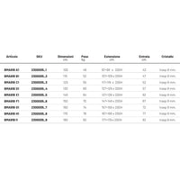 Porta box doccia doppia anta scorrevole gemma cristallo trasparente 8 millimetri *** misure 107-109xh200 cm, confezio...