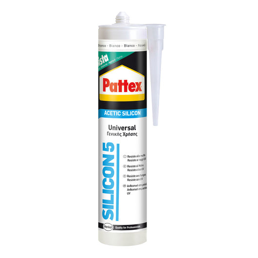 Pattex silicone silicon 5 trasparente ml 280 cartuccia henkel