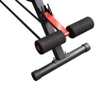 Panca Piana Palestra, Panca Pesi Regolabile per Allenamento a Casa, Panca Palestra Multifunzione con 1 Regolazione Piana e 2 Reclinazioni, 4 Regolazioni del Piede, Nero