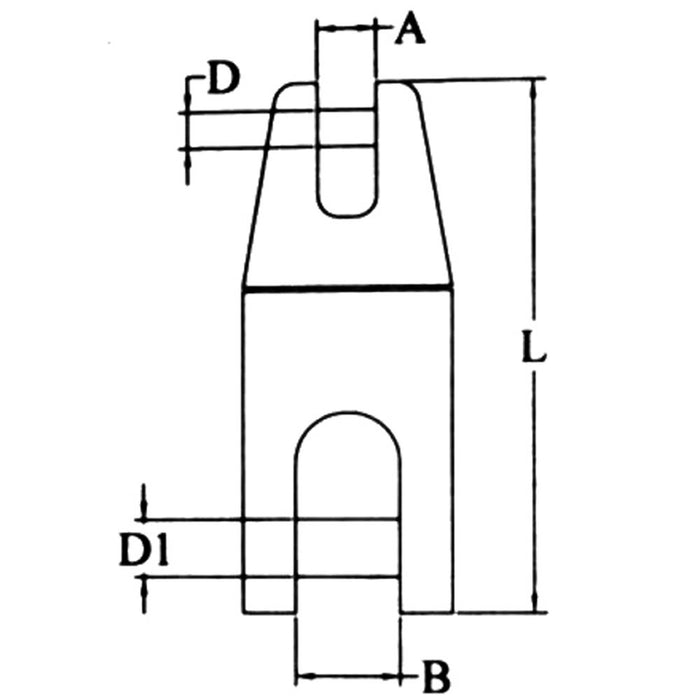 Giunto salpa ancora modello girevole acciaio inox aisi 316 lunghezza mm 118
