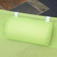 Lettino Prendisole Pieghevole con Schienale Reclinabile e Cuscino, 182x56x24.5cm