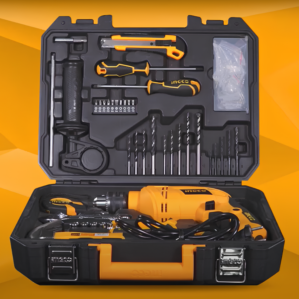 Valigetta completa trapano elettrico 101 utensili accessori professionali ingco