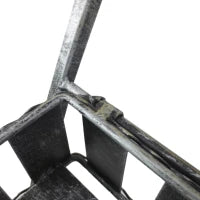 Fioriera da Balcone a 3 Ripiani con 2 Ruote, Porta Piante per Giardino in Metallo 53x39x78cm Nero