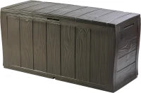 Baule da Giardino Sherwood, 270L, Effetto Legno, Marrone, 117x45x58H cm