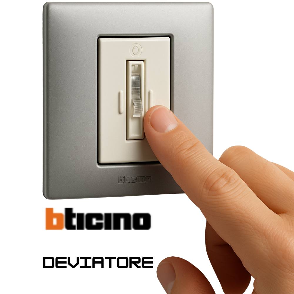 Bticino living now k4003 deviatore unipolare 10ax 250v illuminabile