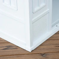 Cuccia per Cani di Taglia Media e Piccola max 20kg in PP Impermeabile, 65x75.7x63 cm, Blu