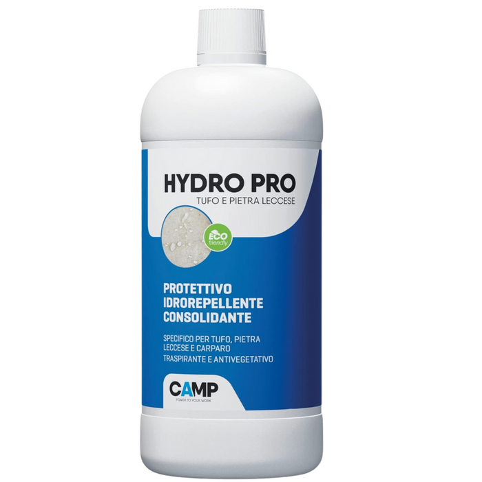 Protettivo idrorepellente consolidante tufo pietra leccese hydro pro camp *** formato 1 lt, confezione 1